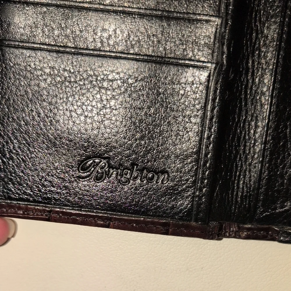 Brighton Black And Brown Leather Wallet